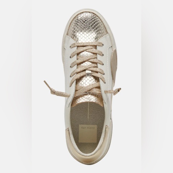 Dolce Vita Gold and Cream Zina Sneakers sz 9 - Picture 1 of 12